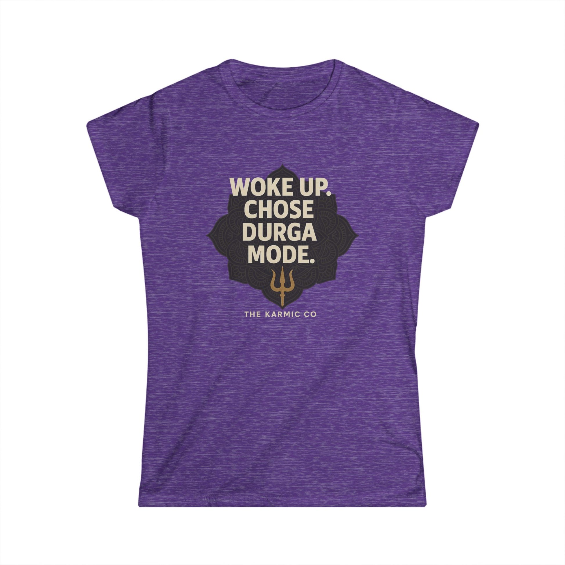 Woke Up Chose Durga Mode Women's Softstyle Tee, Empowerment Shirt, Spiritual Fashion, Gift for Her, Yoga Top, Meditation Wear